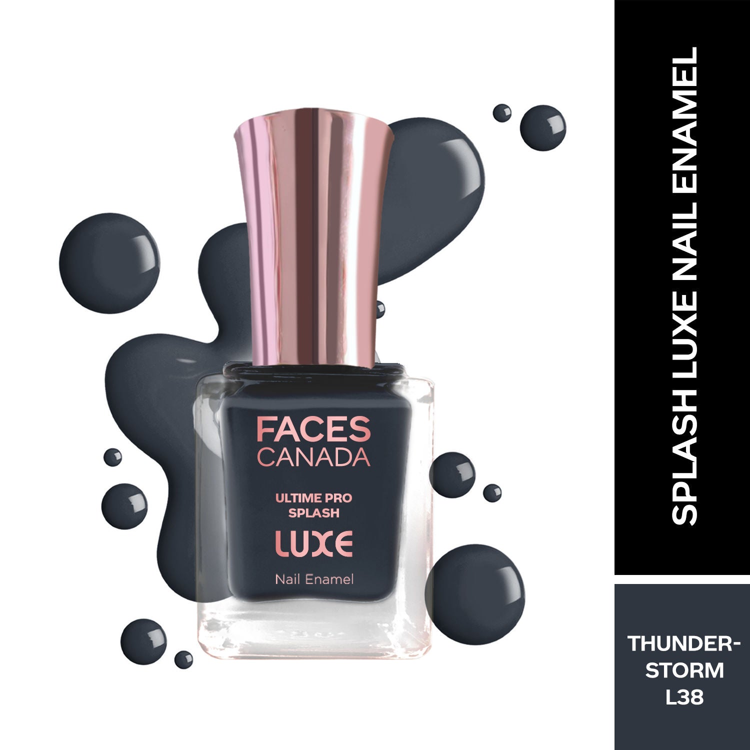 Ultime Pro Splash Luxe Nail Enamel - Thunderstorm L38