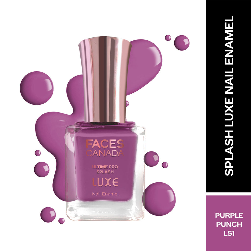Ultime Pro Splash Luxe Nail Enamel - Purple Punch L51
