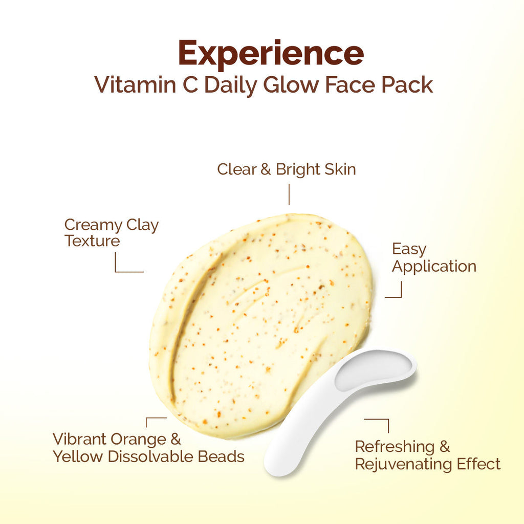 Vitamin C Daily Glow Face Pack for Refreshing, Rejuvenating & Brightening Skin