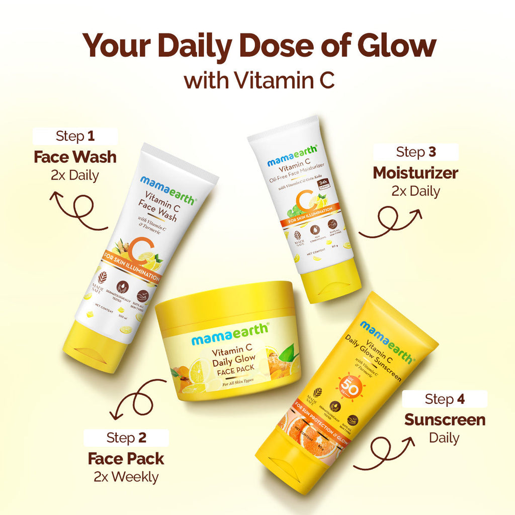 Vitamin C Daily Glow Face Pack for Refreshing, Rejuvenating & Brightening Skin