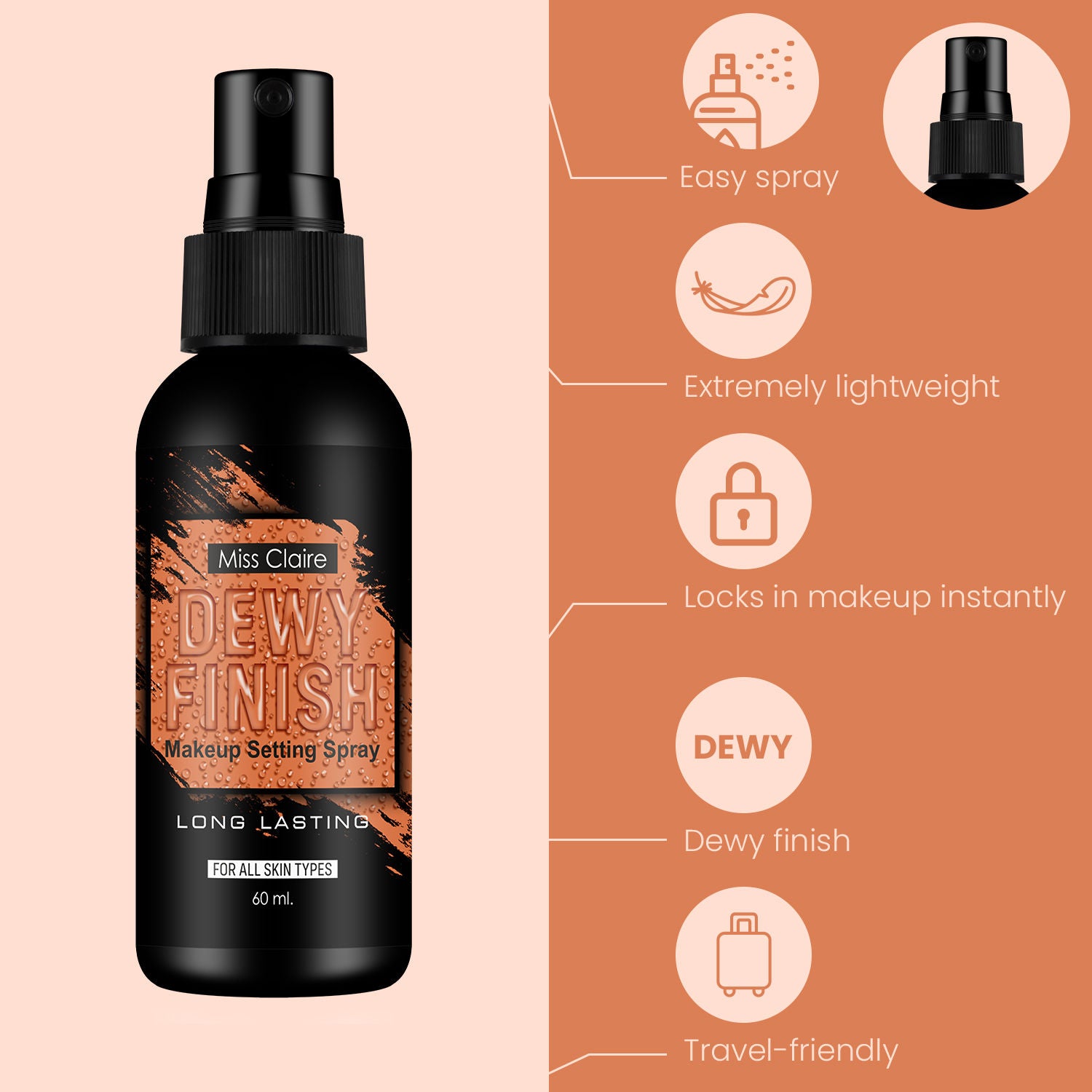 Fixing Spray For Makeup Dewy Finish