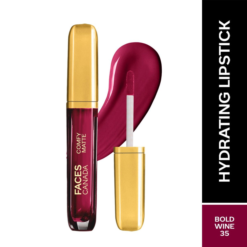 Comfy Matte Liquid Lipstick - Bold Wine 35