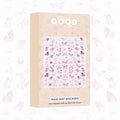 Butterfly Bliss Stickers For Quick Nail Art - Peel & Apply On Dry Nail Polish Enamel