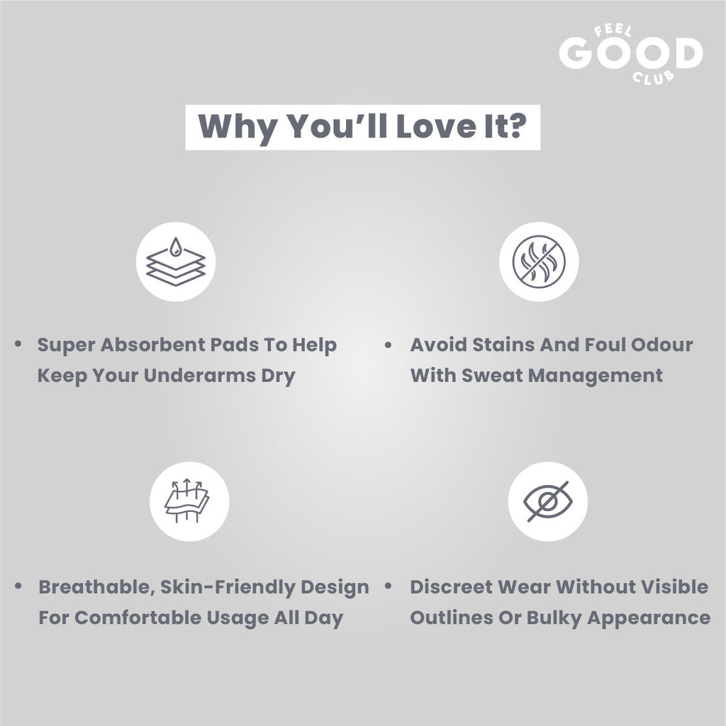 Underarm Sweat Pads - 10 Pcs For Men & Women To Absorb Sweat Prevent Stains & Odour