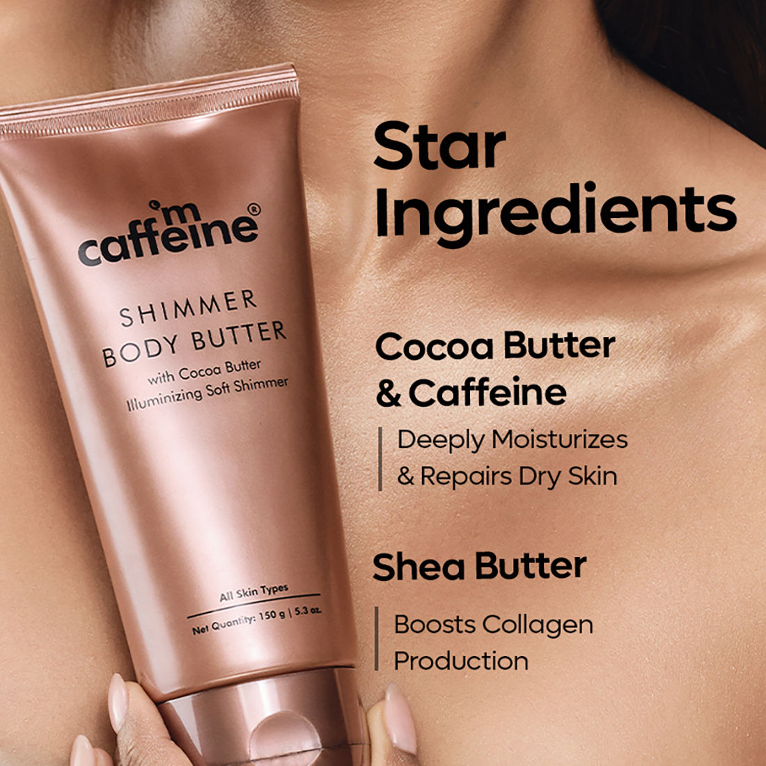 Shimmer Body Butter with Cocoa Butter for Shimmery & Glowing Skin Limited Edition