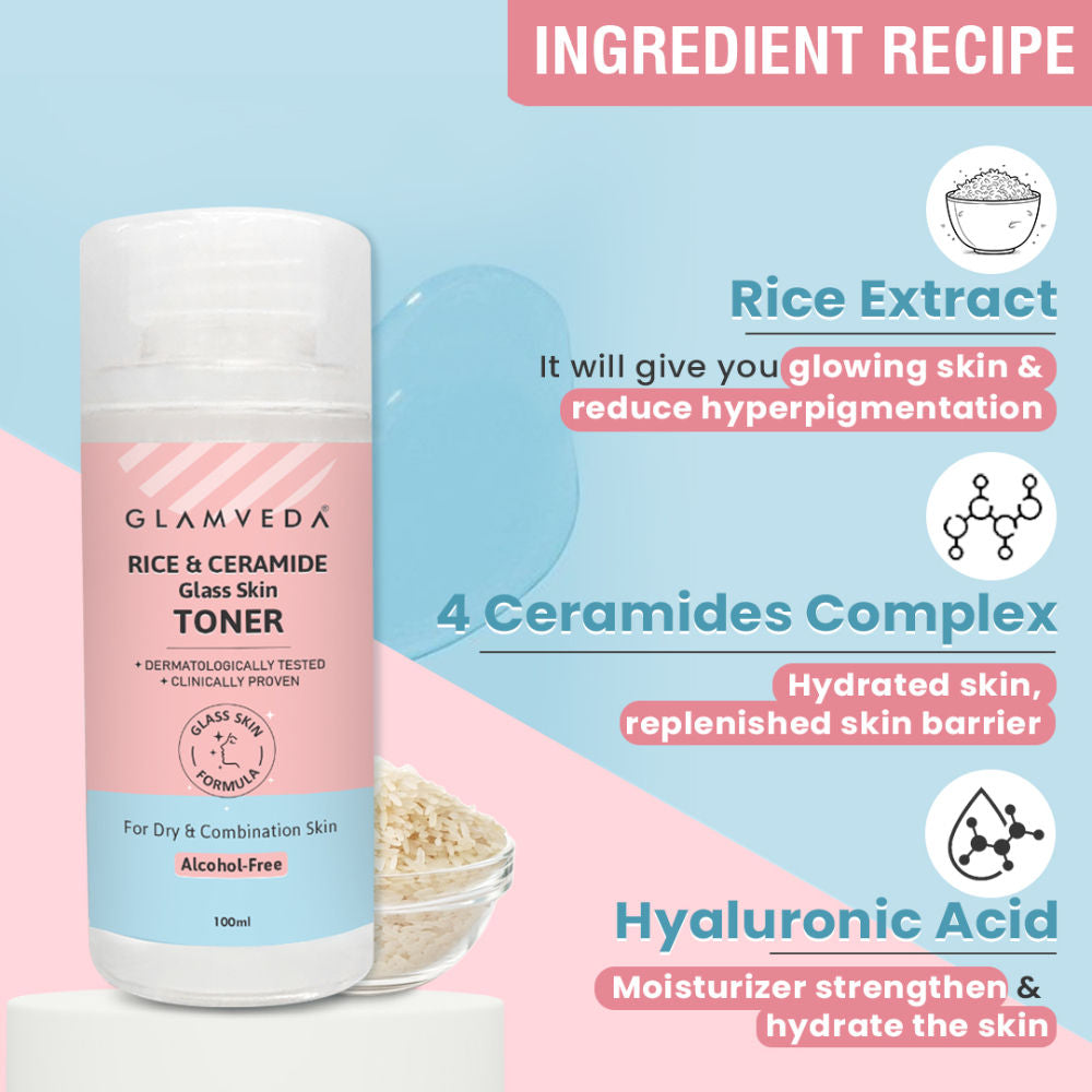 Korean Glass Skin Rice & Ceramide Water Toner