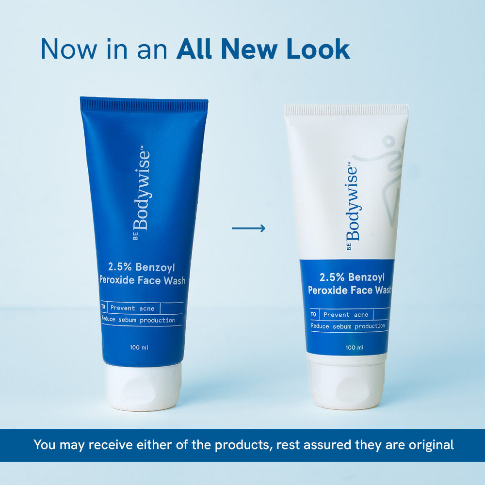 2.5% Benzoyl Peroxide Face Wash - For Preventing Acne & Deep Cleansing Pores