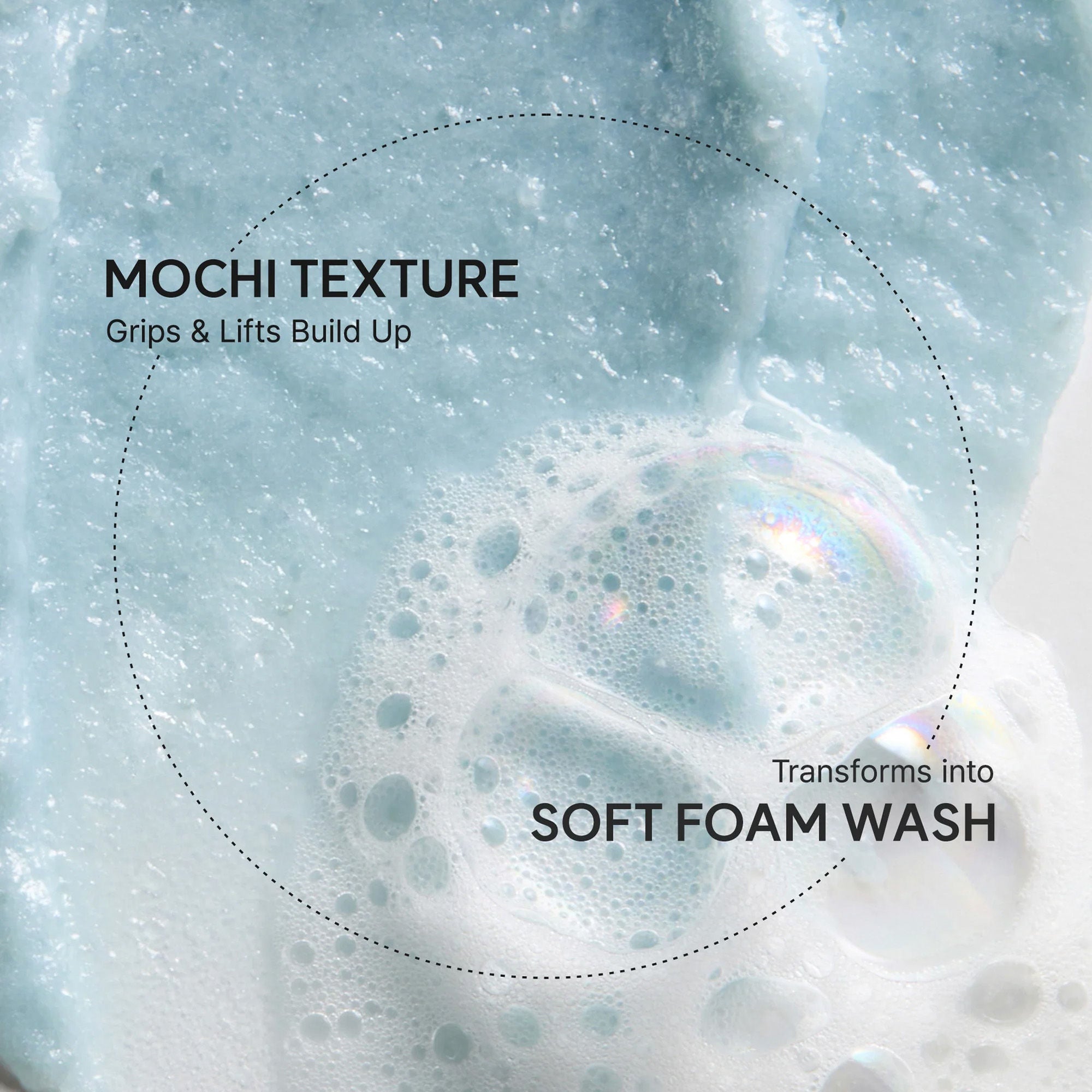 Fresh Blue Hyssop Rice Mochi Cleanser - Gentle Exfoliating Pore Care Korean Double Cleanser