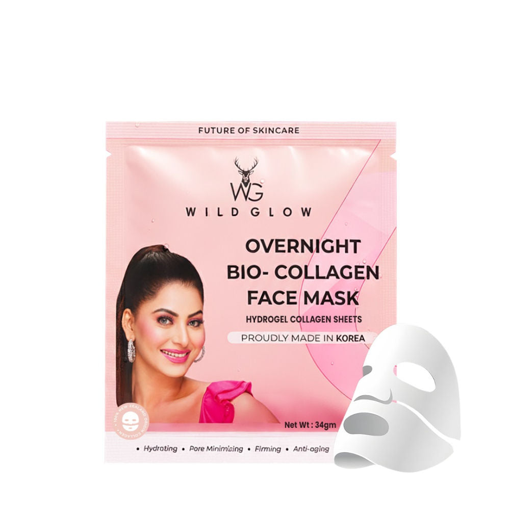 Korean Glass Skin Bio-Collagen Overnight Face Mask - Pack of 1