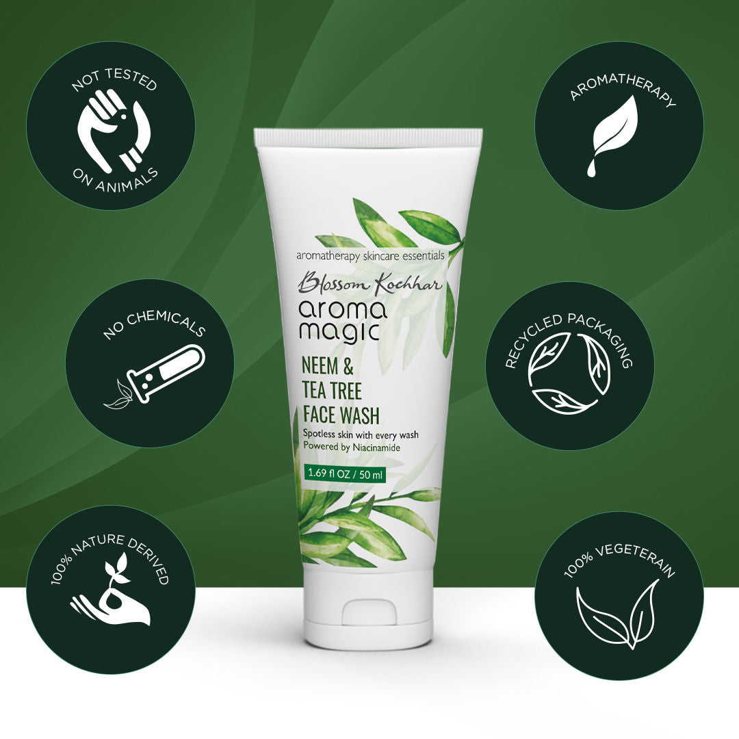 Neem & Tea Tree Face Wash (Powered By Niacinamide)