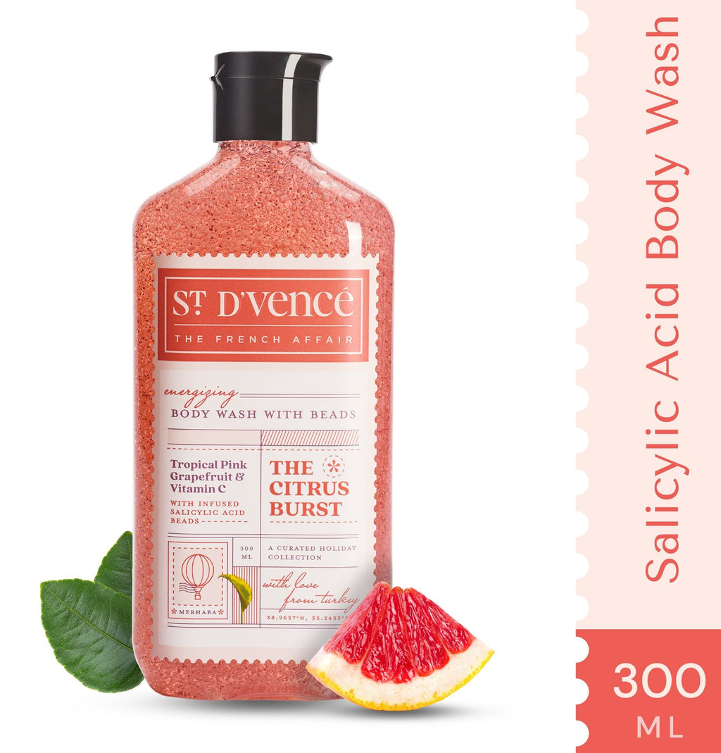 The Citrus Burst Body Wash With Salicylic Acid Beads - 300ml