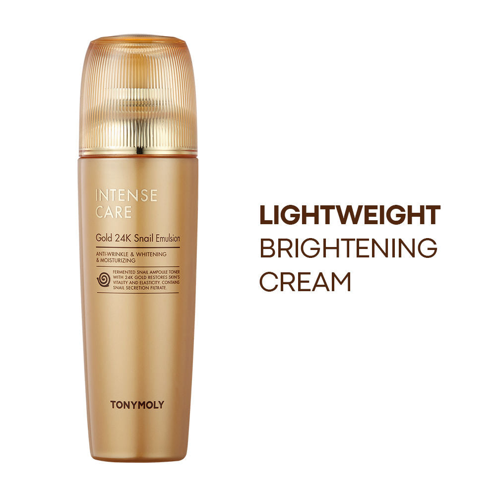 Korean Intense Care Gold 24K Snail Emulsion to Nourish, Firm & Rejuvenate Dull, Tired Skin