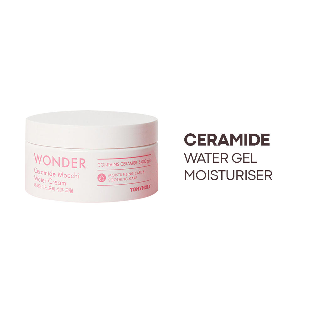 Korean Wonder Ceramide Mochi Water Cream-Gel Moisturiser with Aloe to Hydrate Dry Skin