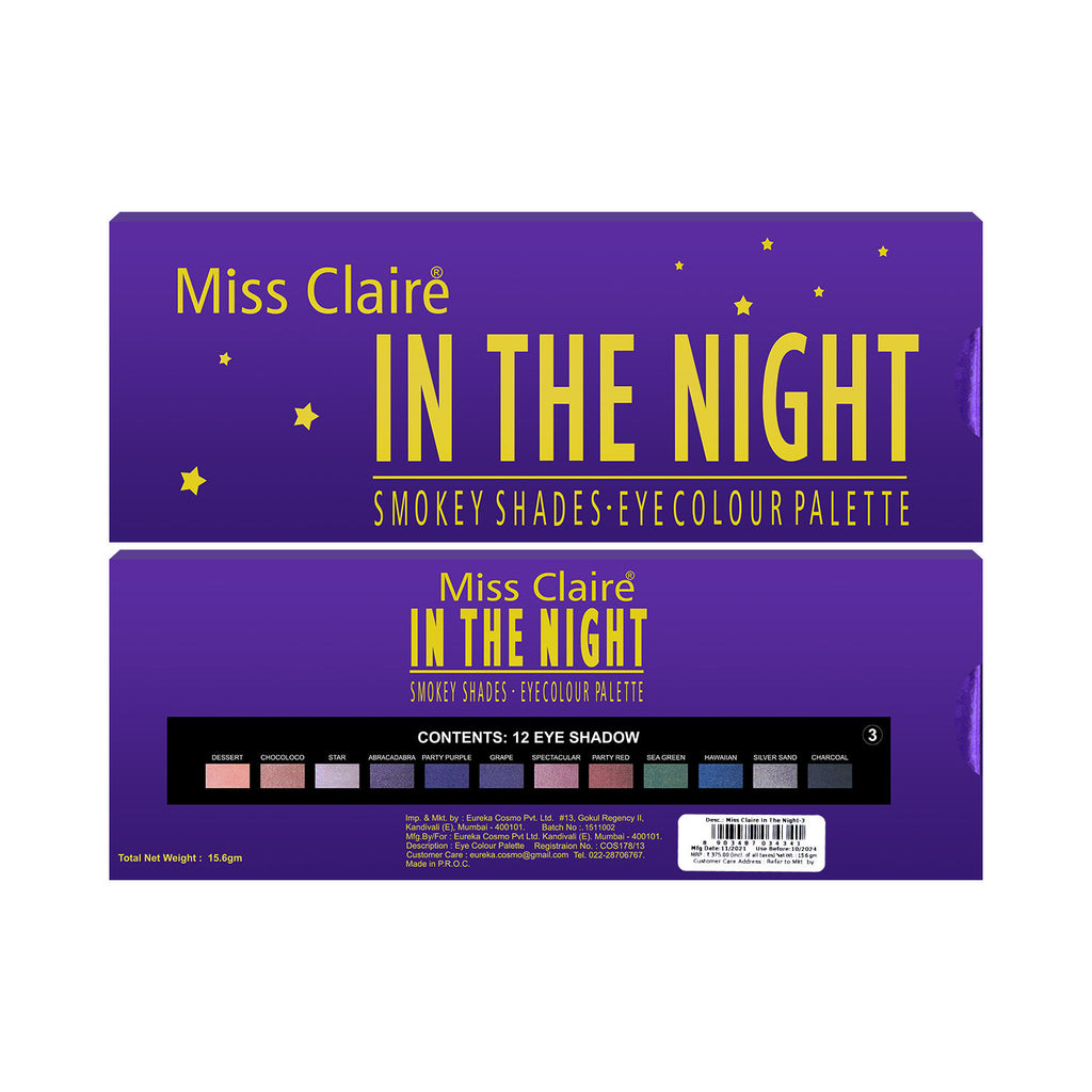 In The Night Smokey Shades Eye Contour Palette - 3