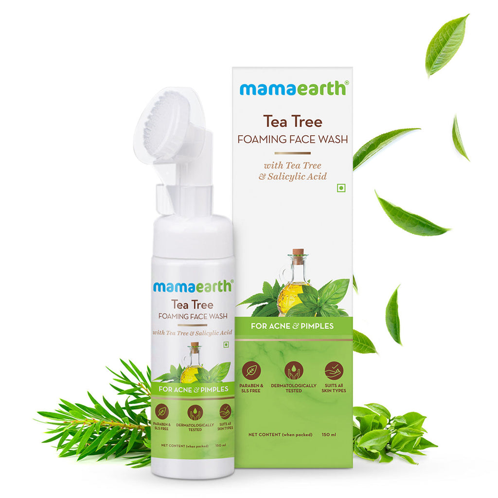 Tea Tree Foaming Face Wash With Tea Tree & Salicylic Acid For Acne & Pimples