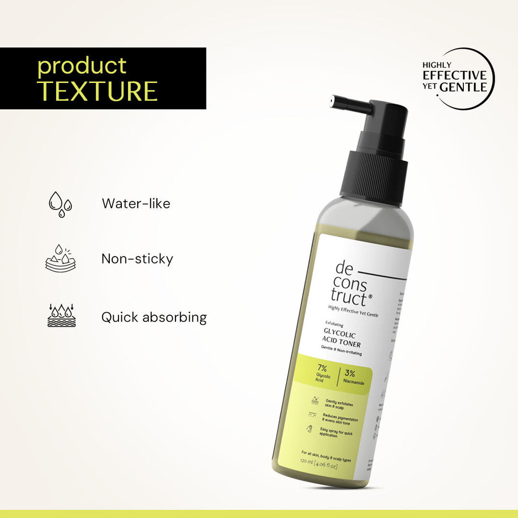 7% Glycolic Acid Toner With 3% Niacinamide For Even & Glowing Skin
