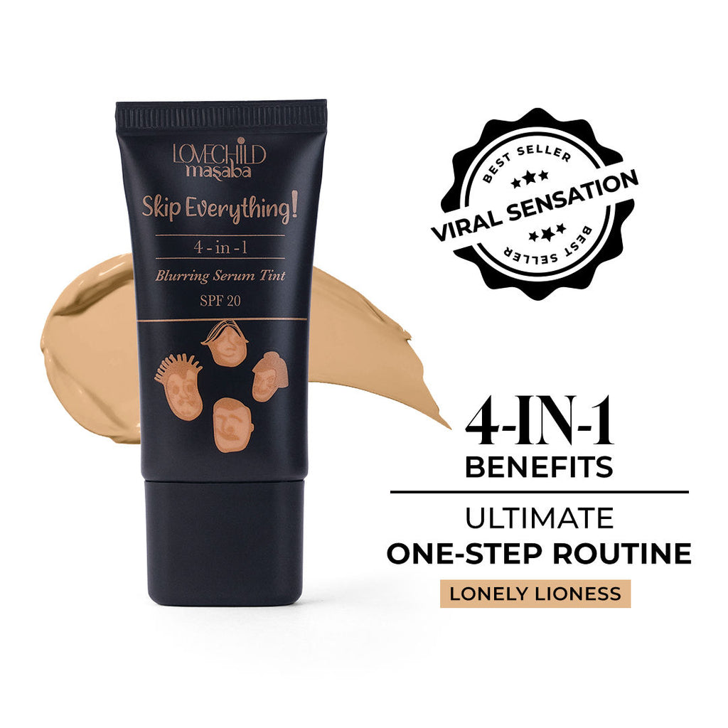 Skip Everything Serum Skin Tint SPF 20, Liquid Foundation for all Skin type, Enriched with Vitamin E for anti-ageing benefits - Lonely Lioness
