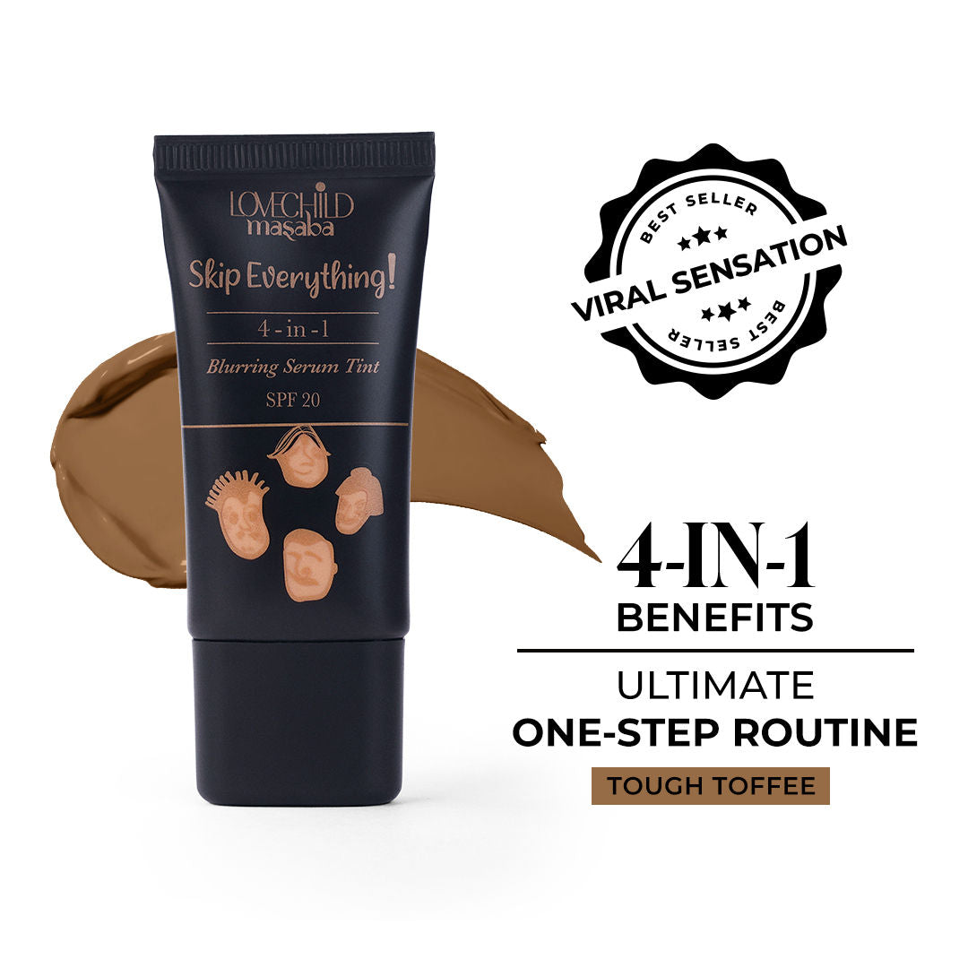 Skip Everything Serum Skin Tint SPF 20, Liquid Foundation for all Skin type, Enriched with Vitamin E for anti-ageing benefits - Easy Expresso