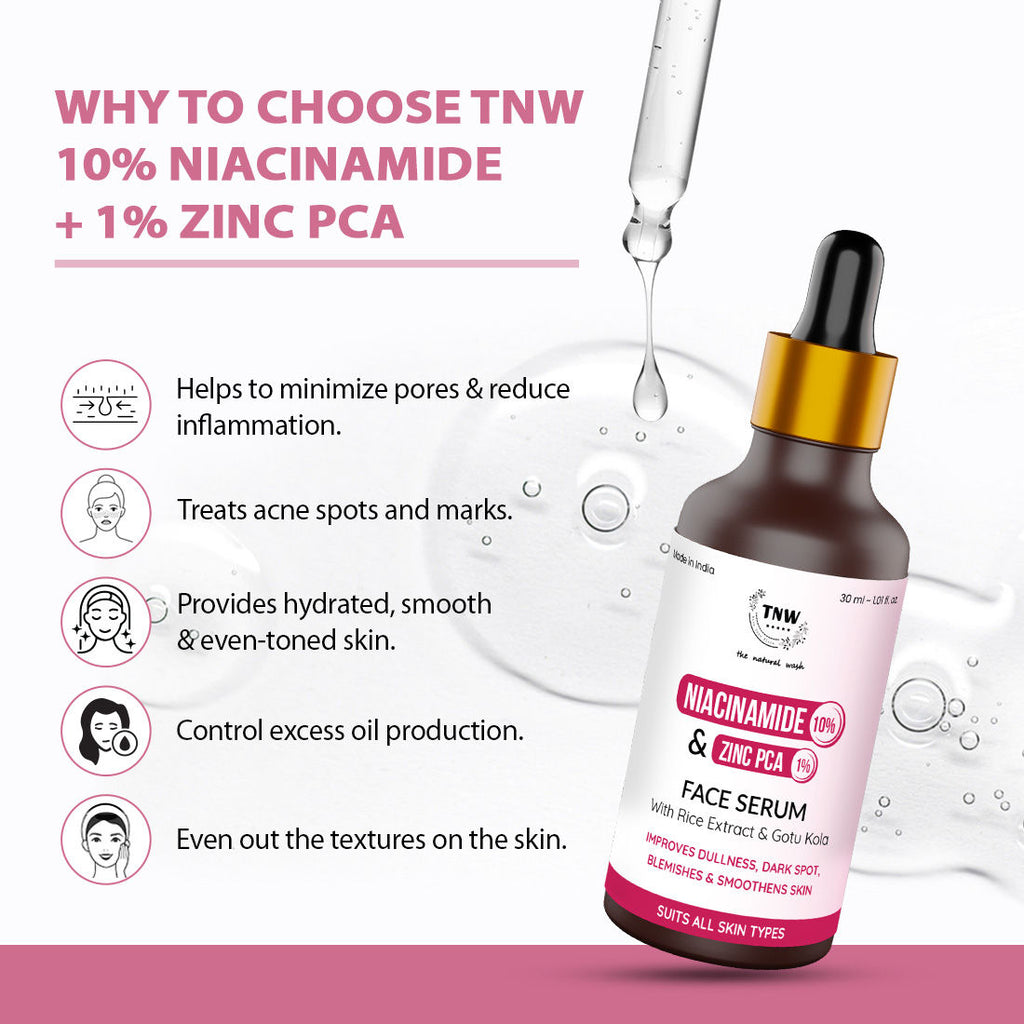 10% Niacinamide + 1% Zinc PCA Face Serum, Minimize pores, Even skin tone