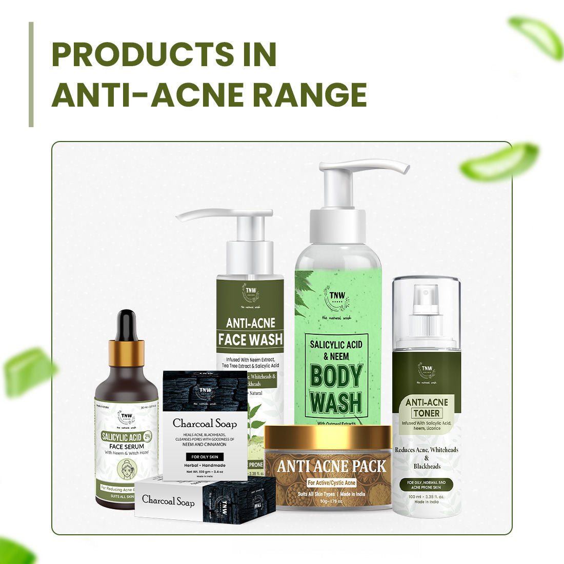 Anti Acne Toner with Salicylic acid, Controls sebum, Tightens pores