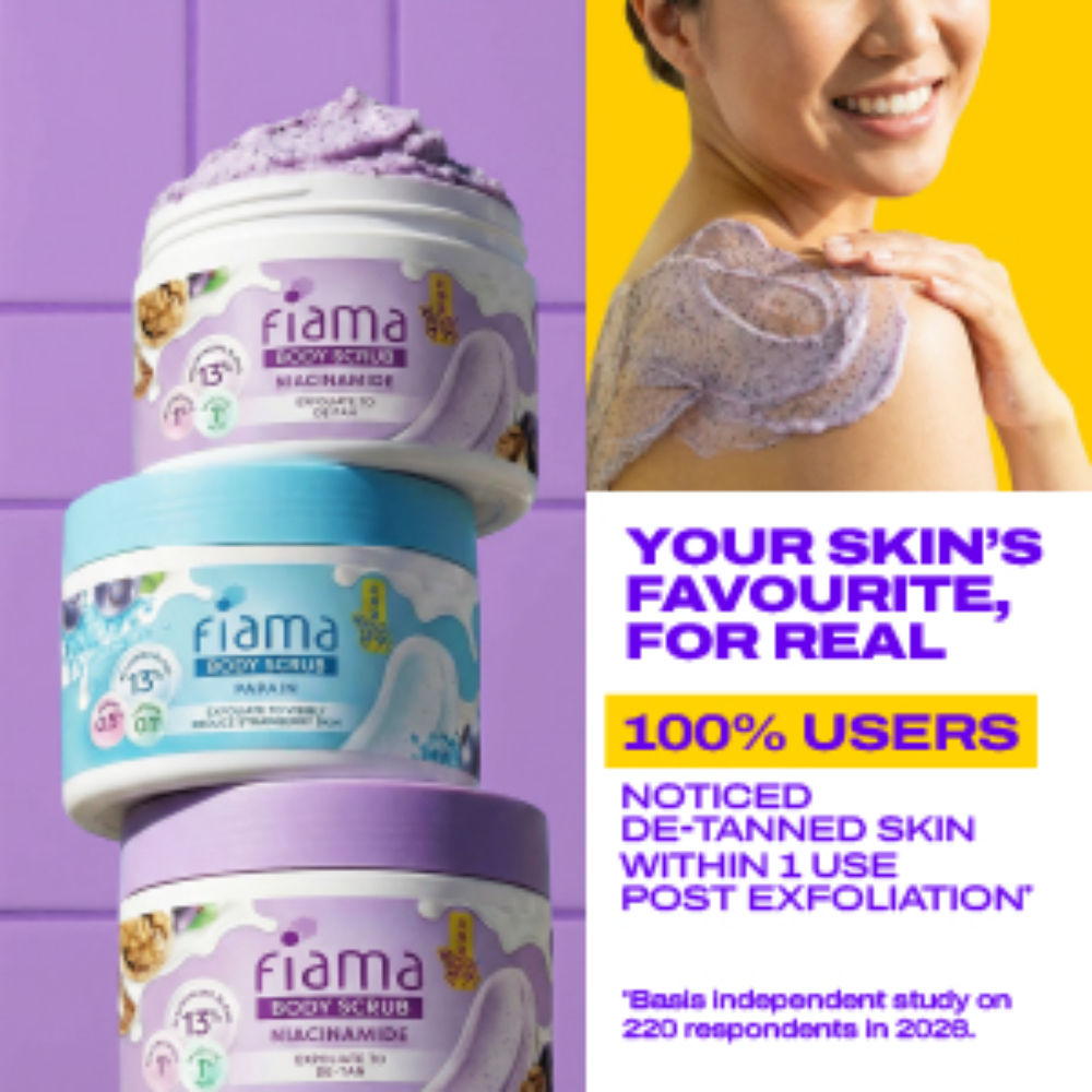 De Tan Body Scrub With 1% Niacinamide