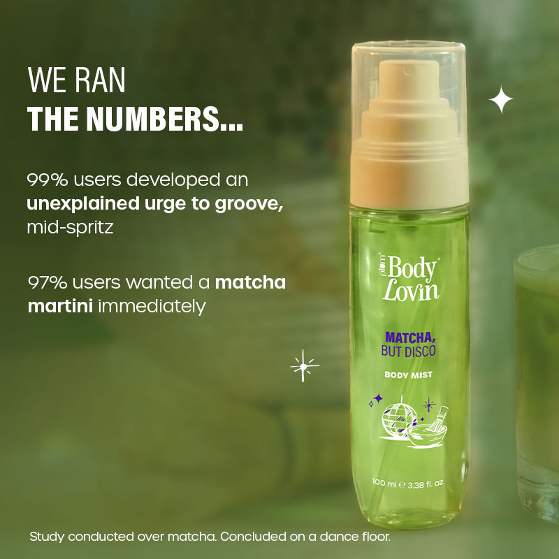 BodyLovin’ Matcha, But Disco Body Mist, Long-Lasting, Lactonic Matcha Fragrance