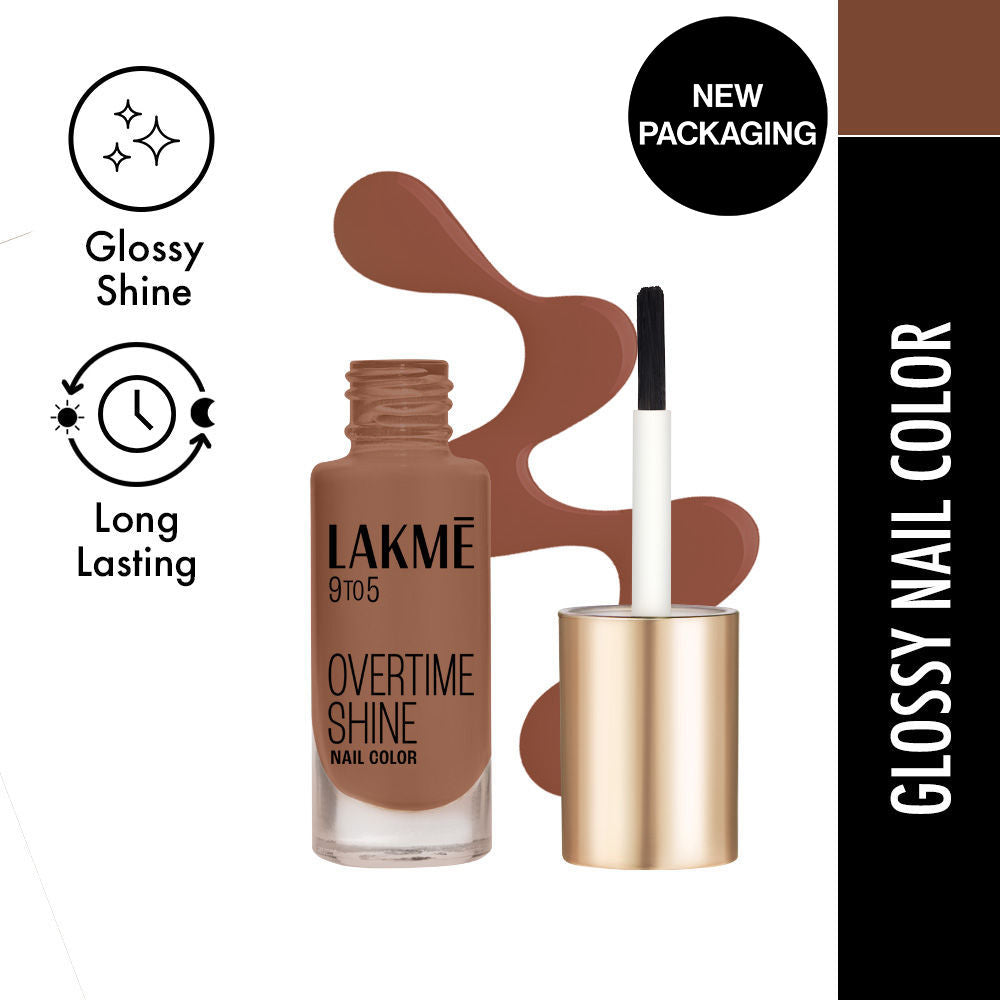9 To 5 Primer + Gloss Nail Color - Caramel Case