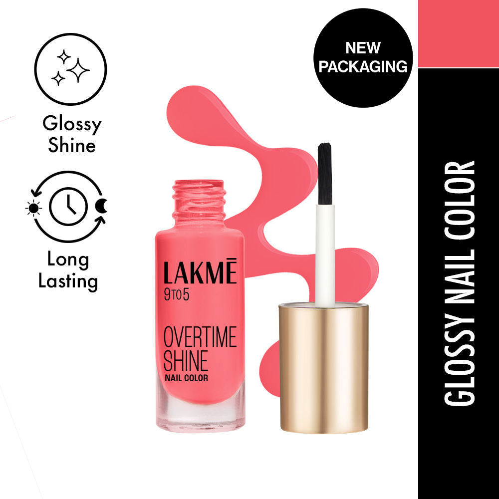 9 To 5 Primer + Gloss Nail Color - Blush Punch