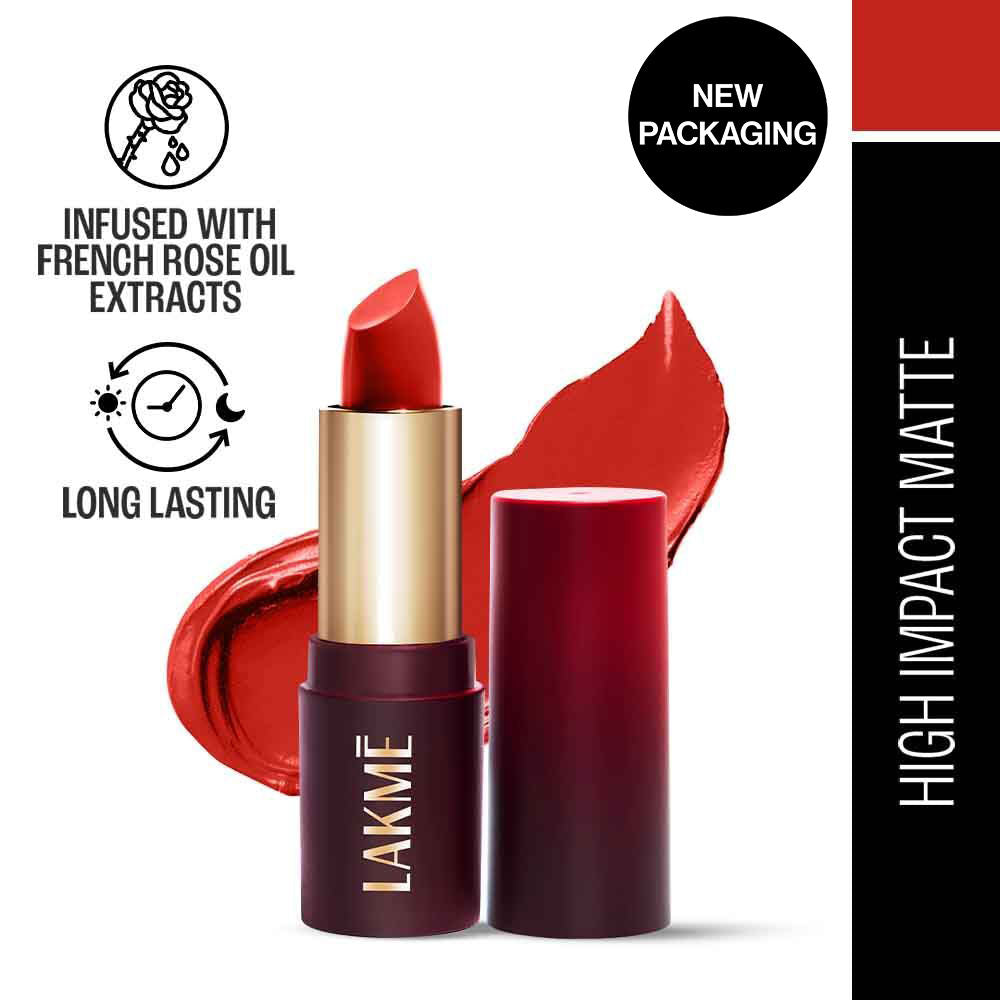 Forever Matte Lipstick, Made With French Rose Oil Extracts - Red Rose