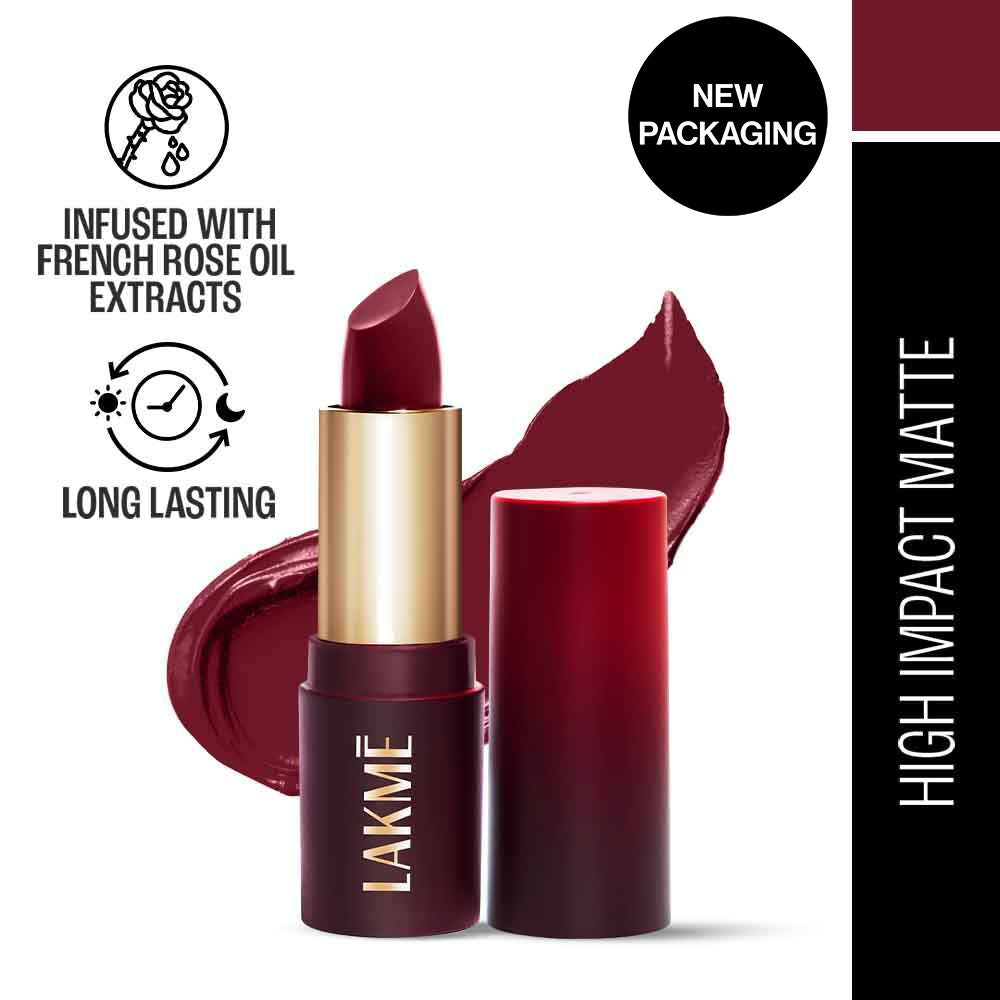 Forever Matte Lipstick, Made With French Rose Oil Extracts - Plum Obsession
