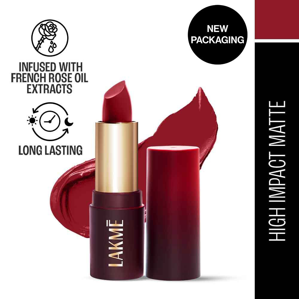 Forever Matte Lipstick, Made With French Rose Oil Extracts - Red Wine