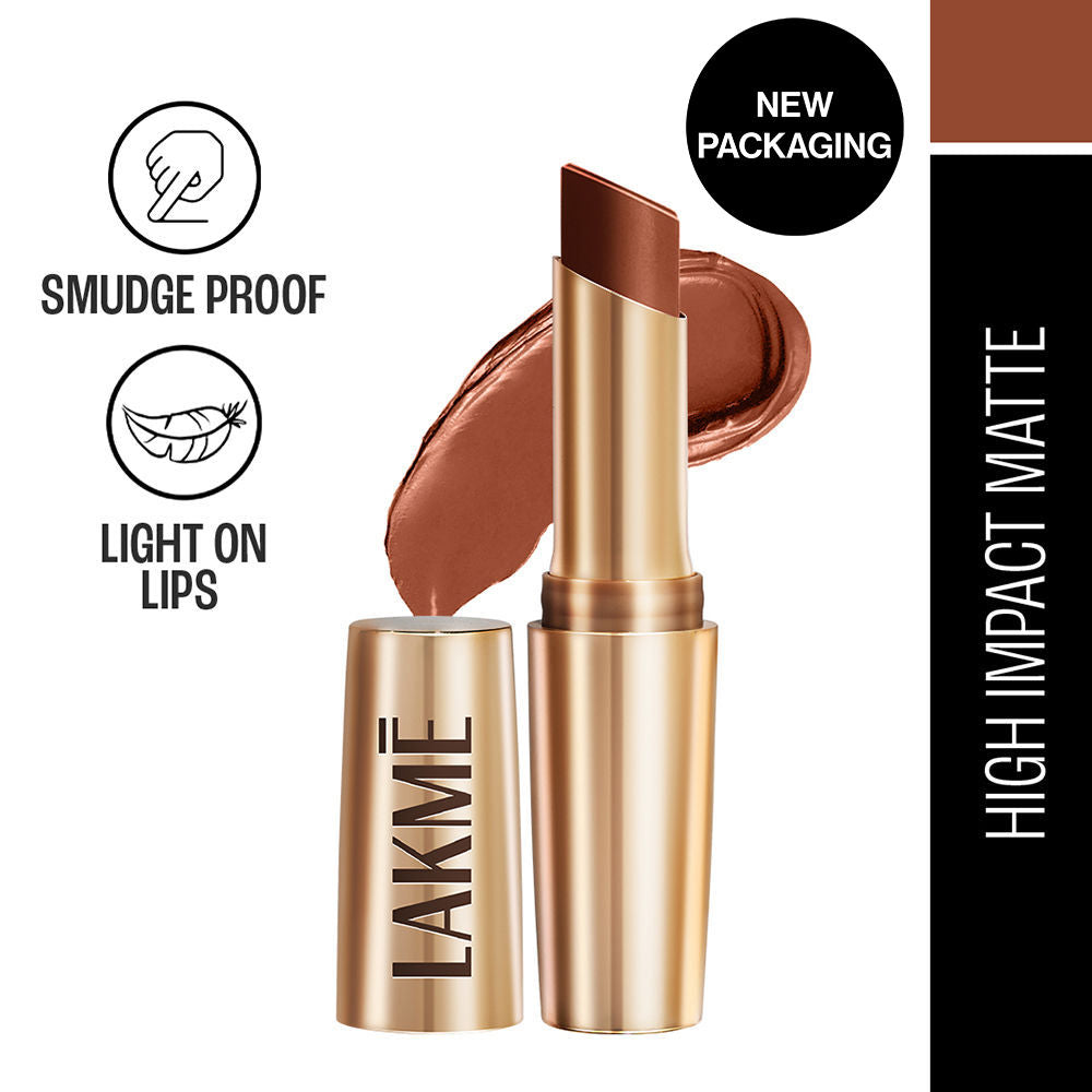 9 To 5 Powerplay Priming Matte Lipstick, Lasts hrs - Rustic Brown