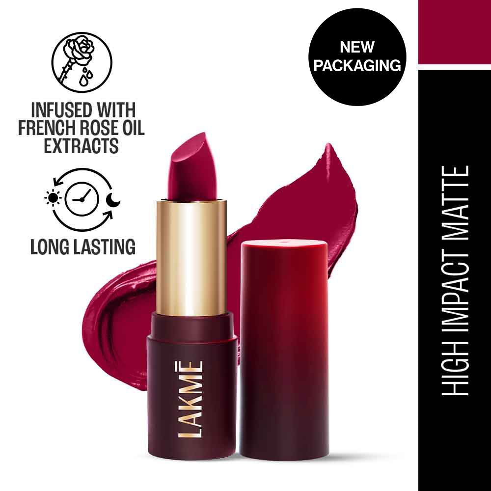 Forever Matte Lipstick, Made With French Rose Oil Extracts - Red Aurora
