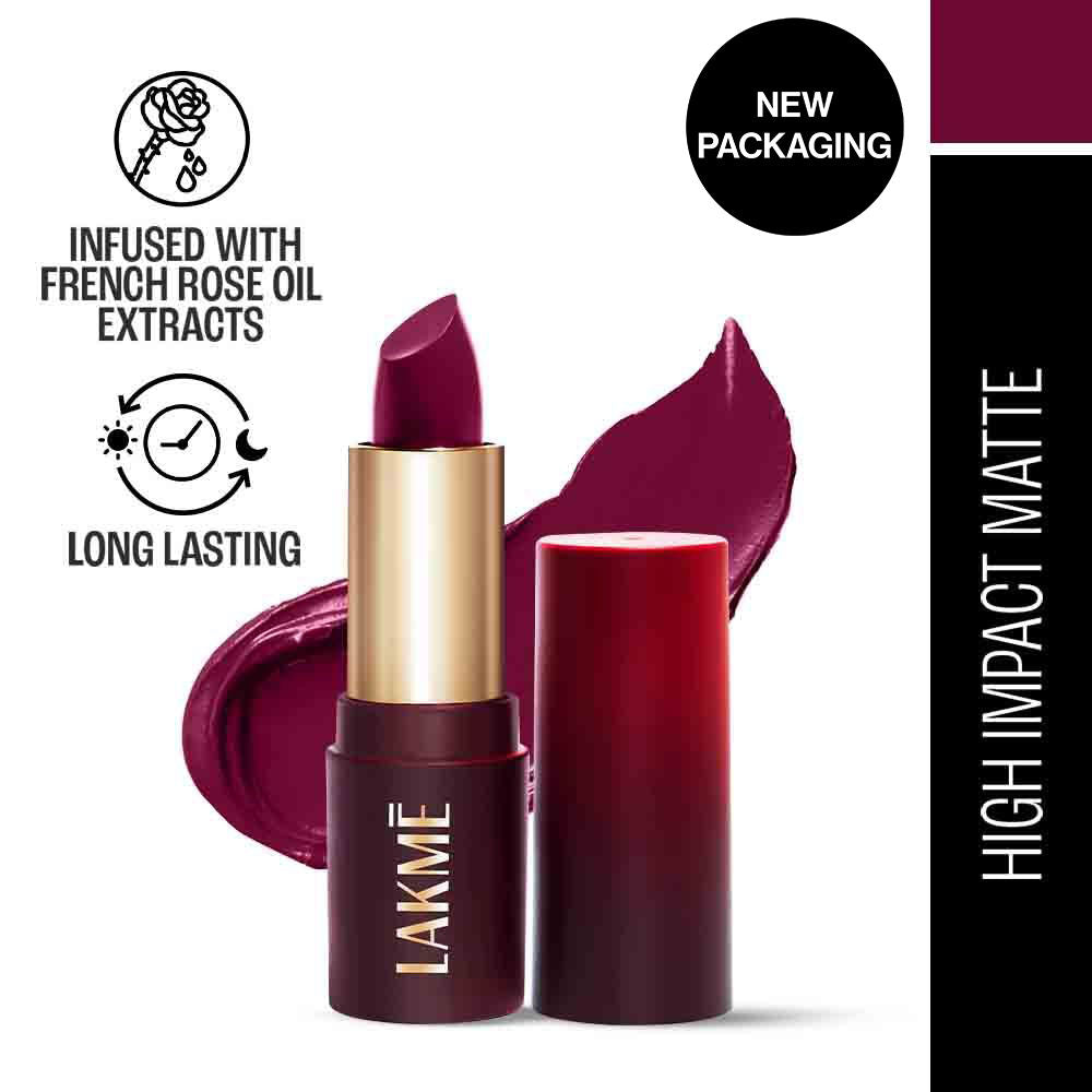 Forever Matte Lipstick, Made With French Rose Oil Extracts - Red Marsala