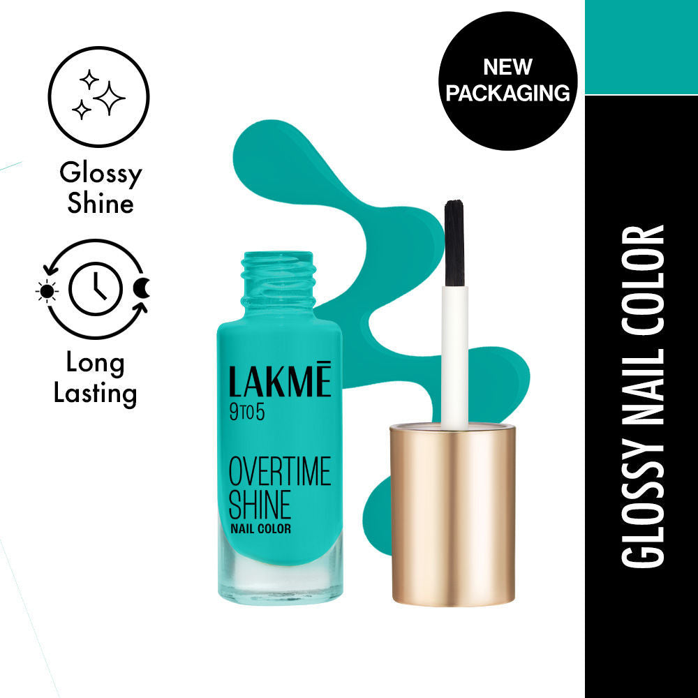 9 To 5 Primer + Gloss Nail Color - Turquoise Wave