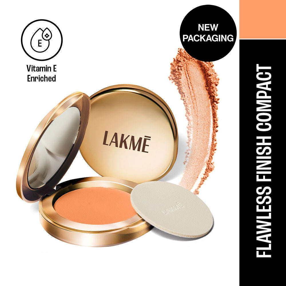 9 To 5 Powerplay Matte Compact, Oil Control Formula, With Vitamin E - Apricot Matte