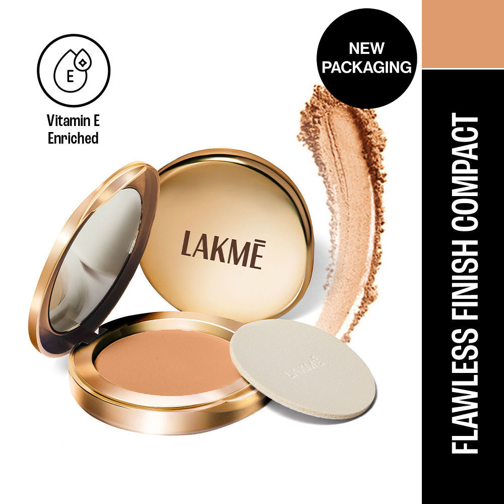 9 To 5 Powerplay Matte Compact, Oil Control Formula, With Vitamin E - Almond Matte