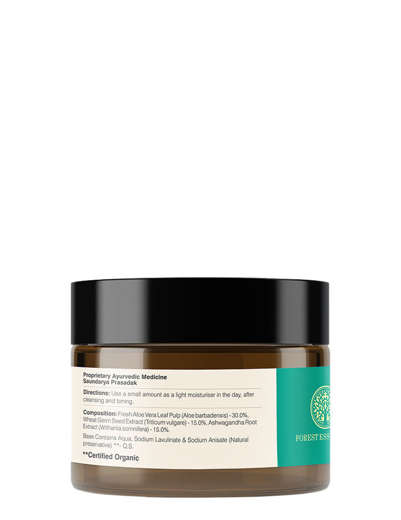 Light Hydrating Facial Gel with Pure Aloe Vera - Lightweight Moisturiser for Acne