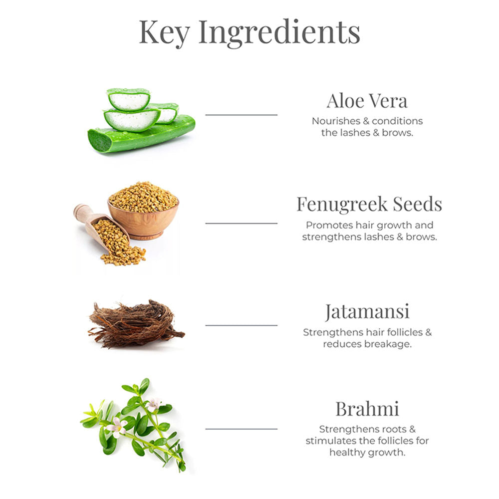 Nayantara Clear Lash, Brow Growth Serum - Ayurvedic Hair Growth Serum - Vitamin E