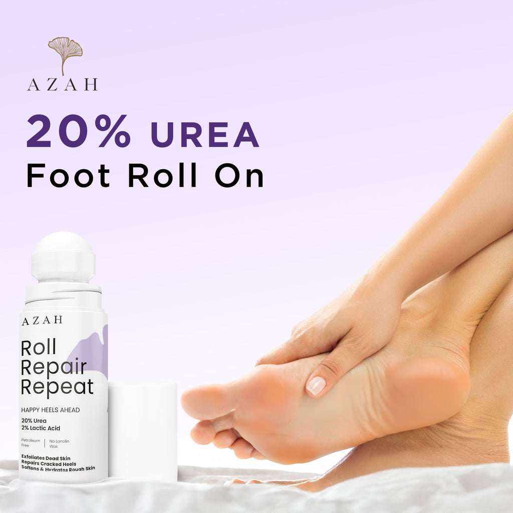 Foot Roll On For Cracked Feet - Exfoliates Dead Skin & Repairs Rough Feet