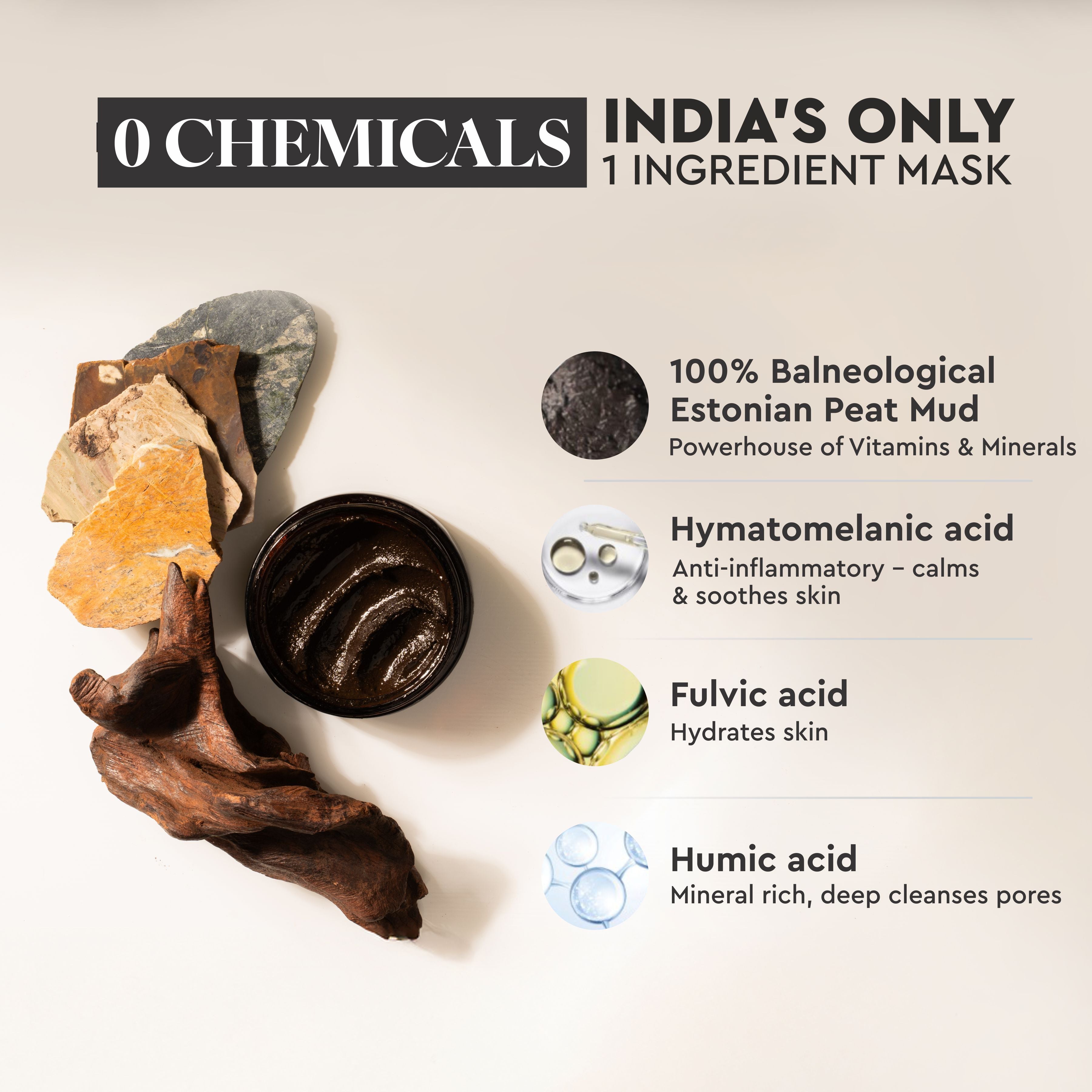 100% Organic European De Tan Face Mask for Glowing Skin Face Mask Pack for Women&Men
