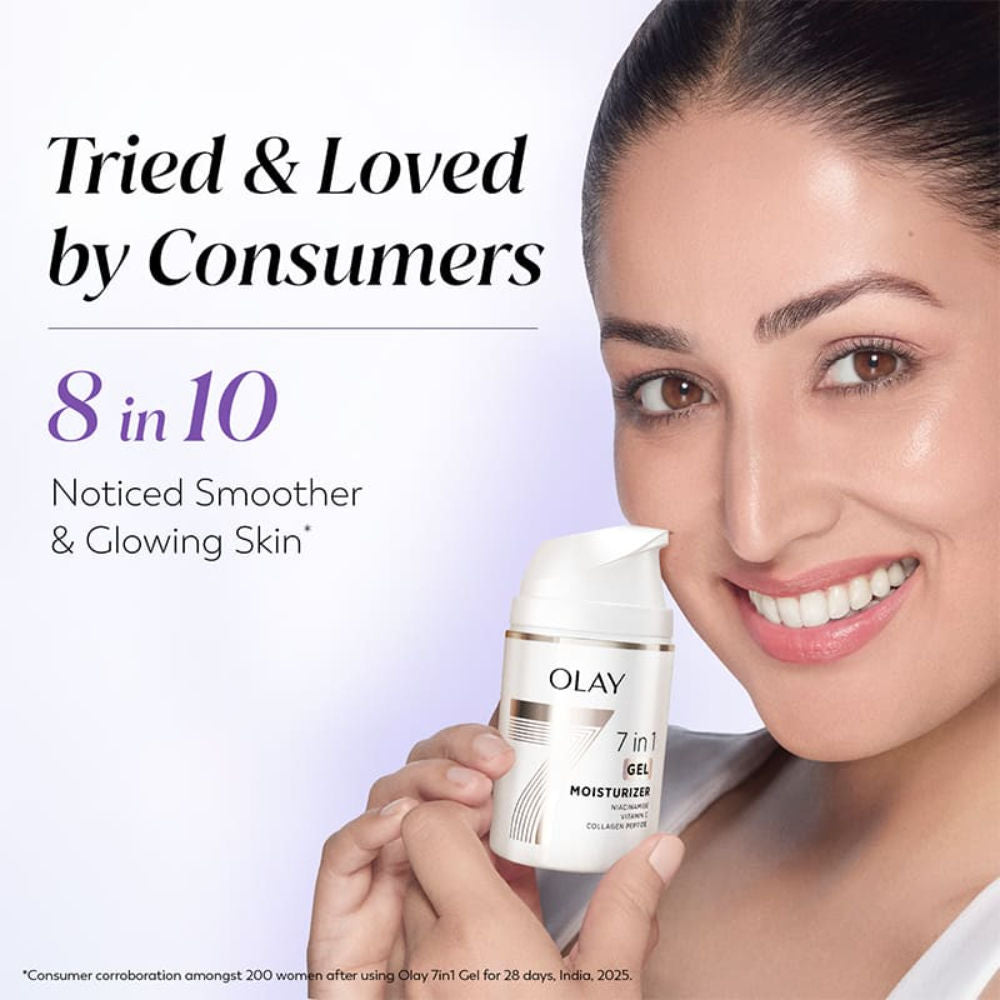 7in1 Gel Moisturizer with Niacinamide, Vitamin C, Collagen Peptide, Fights 7 Skin Issues