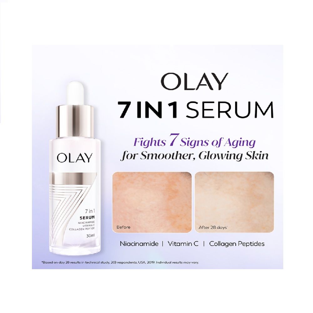 7in1 Serum with Niacinamide, Vitamin C, Collagen Peptides, Fights 7 Skin Issues
