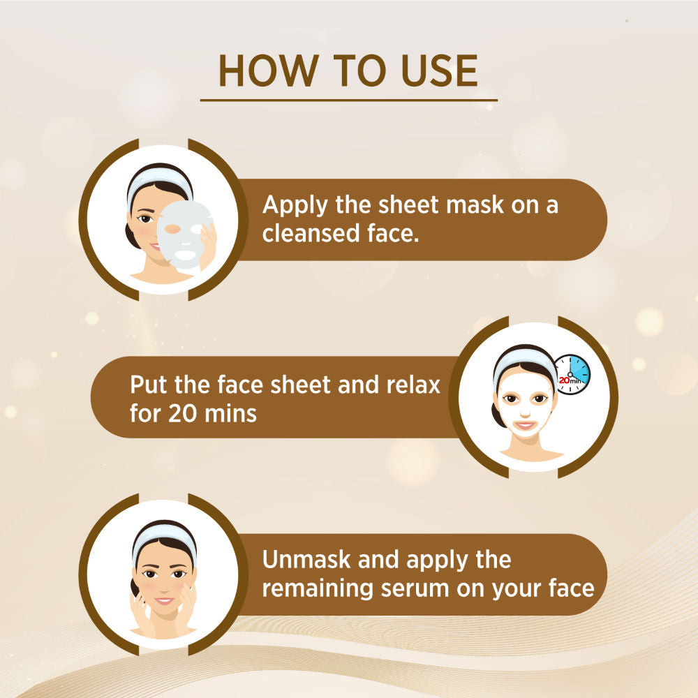 Dr Batras Pro + Clear Skin Sheet Mask,Get Glowing Skin, Paraben free,All Skin Type,Natural Extract