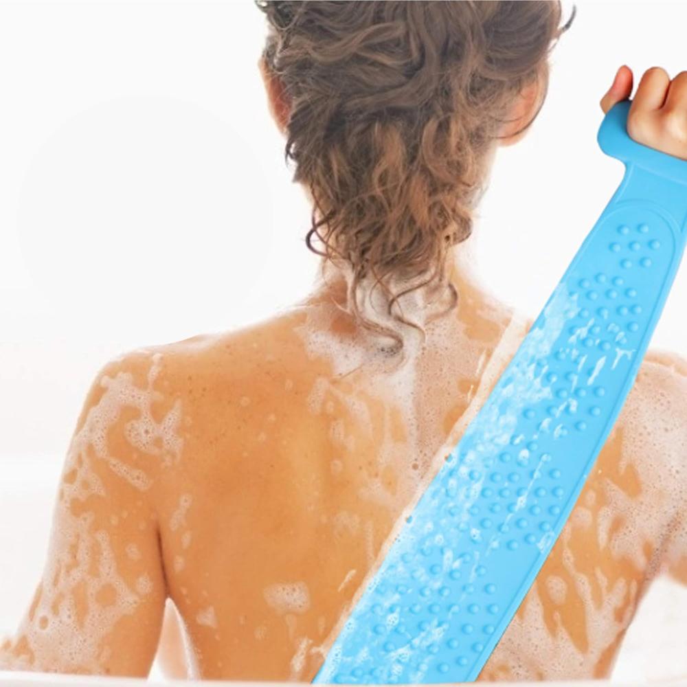 Exfoliating Silicone Back Srubber Belt - Color May Vary