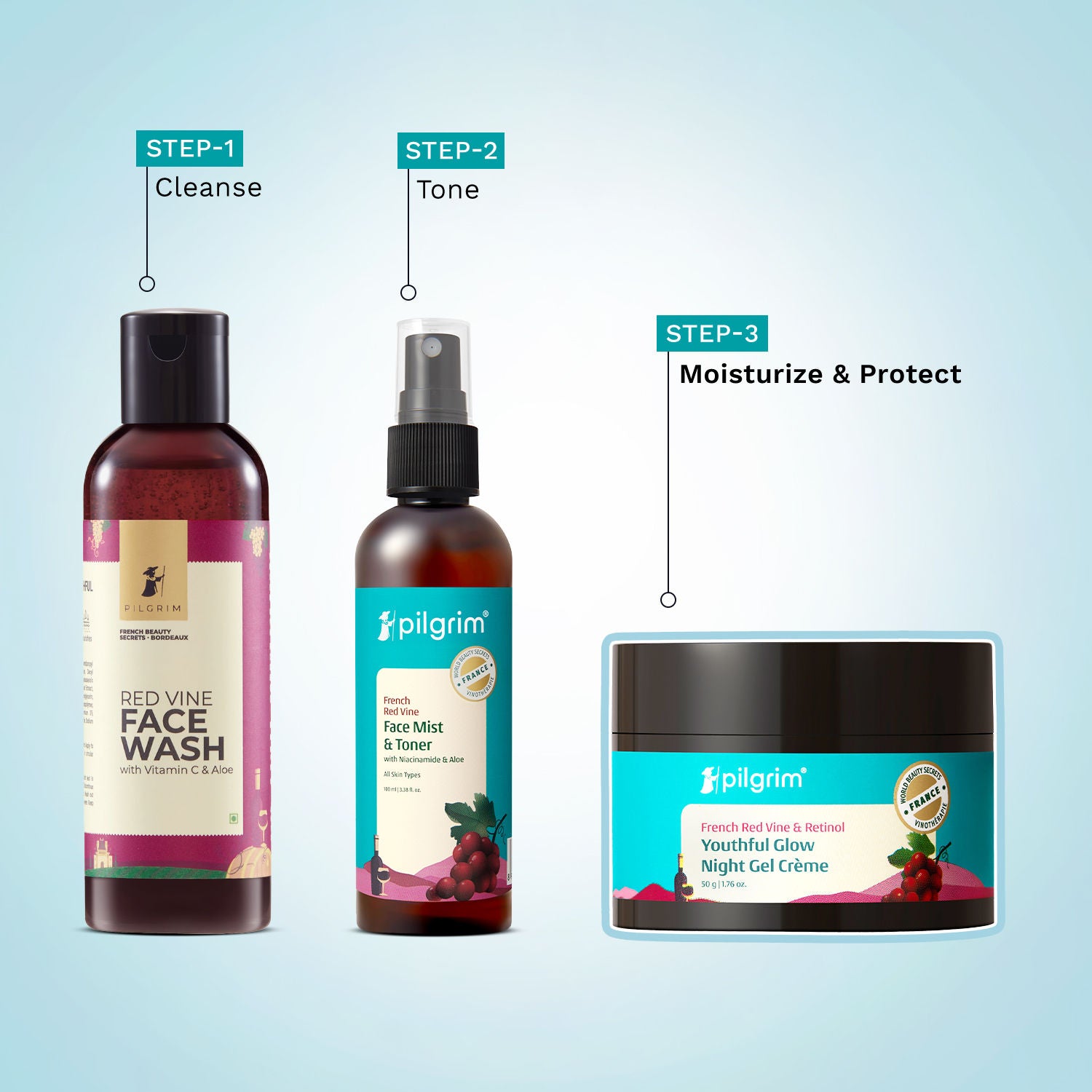 Red Vine Night Gel Creme with Retinol Mulberry