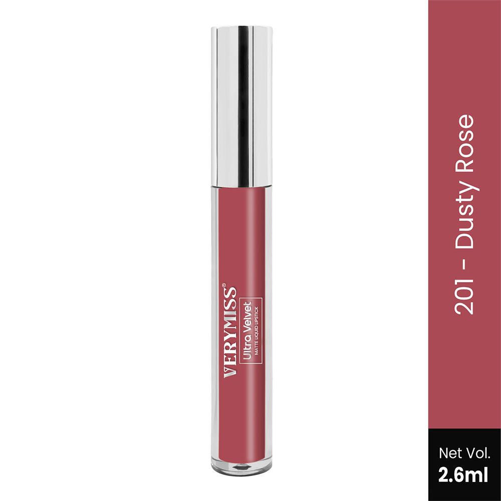 Ultra Velvet Matte Liquid Lipstick - 201 Dusty Rose