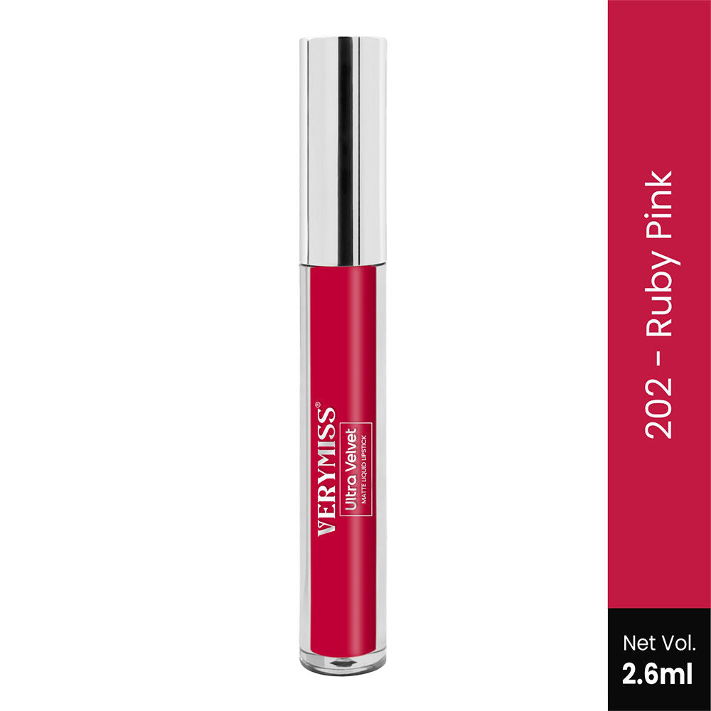 Ultra Velvet Matte Liquid Lipstick - 202 Ruby Pink