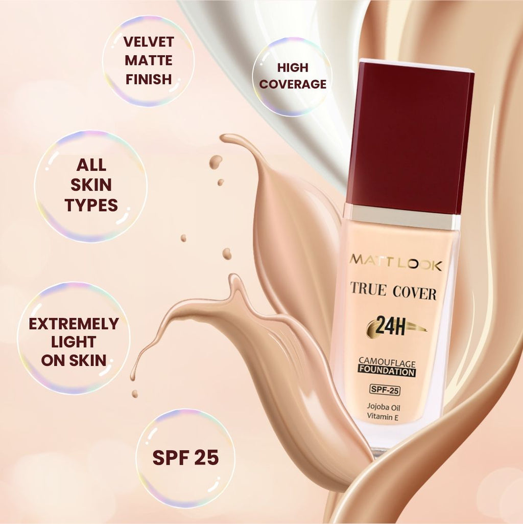 True Cover Camouflage 24Hrs Long Stay Foundation