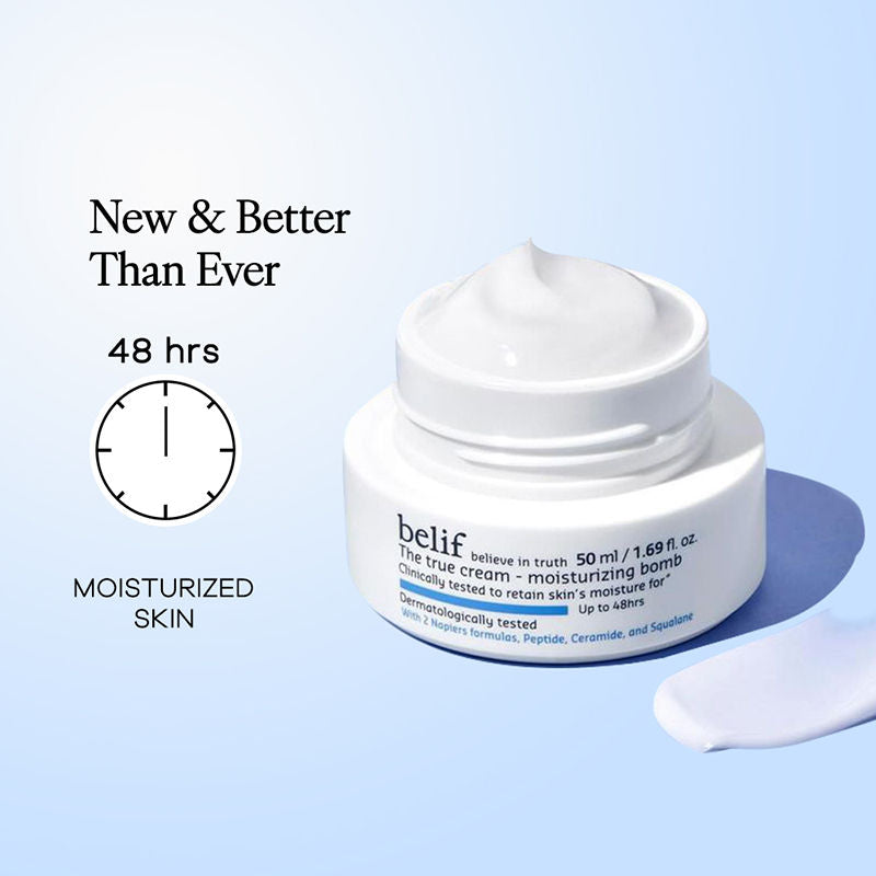 Aqua Bomb Gel Moisturizer-Vegan Korean Hydrating Face Cream with Niacinamide & Hyaluronic Acid